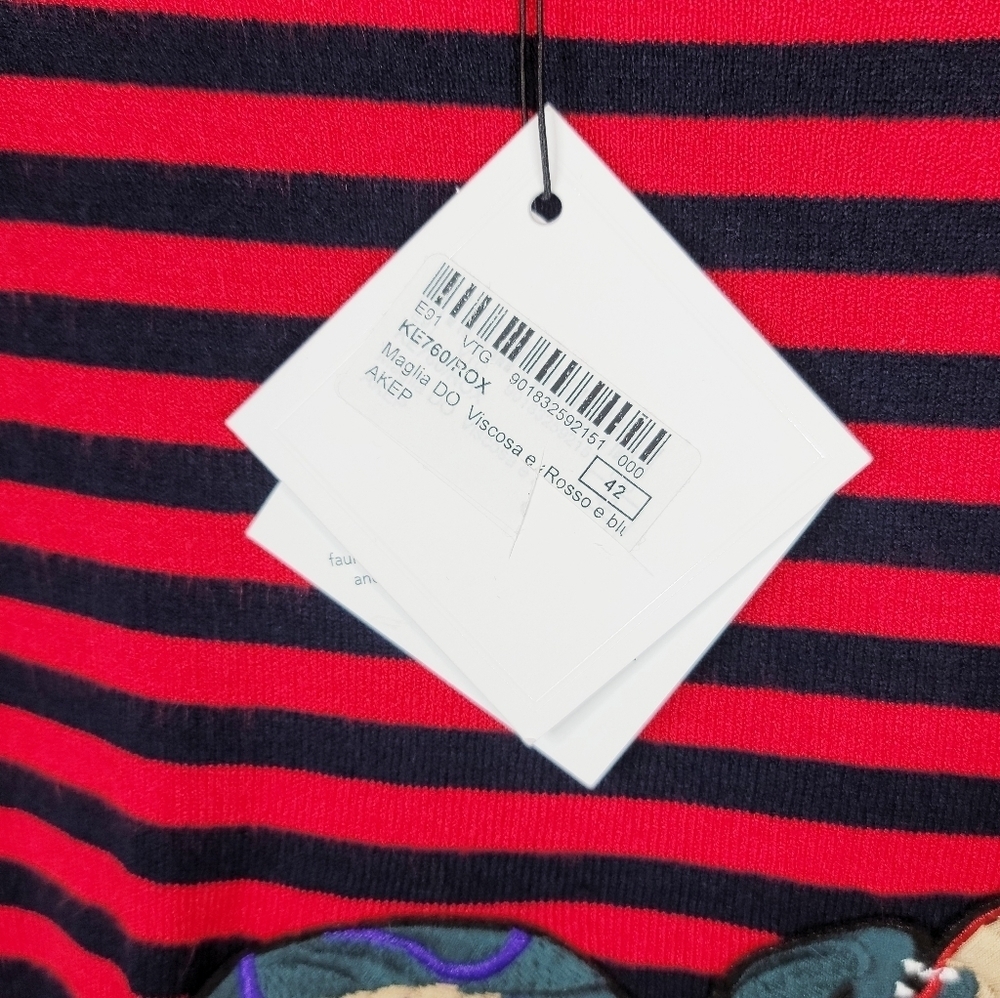 Akep Striped Snake Sweater NWT - Picture 6 of 9